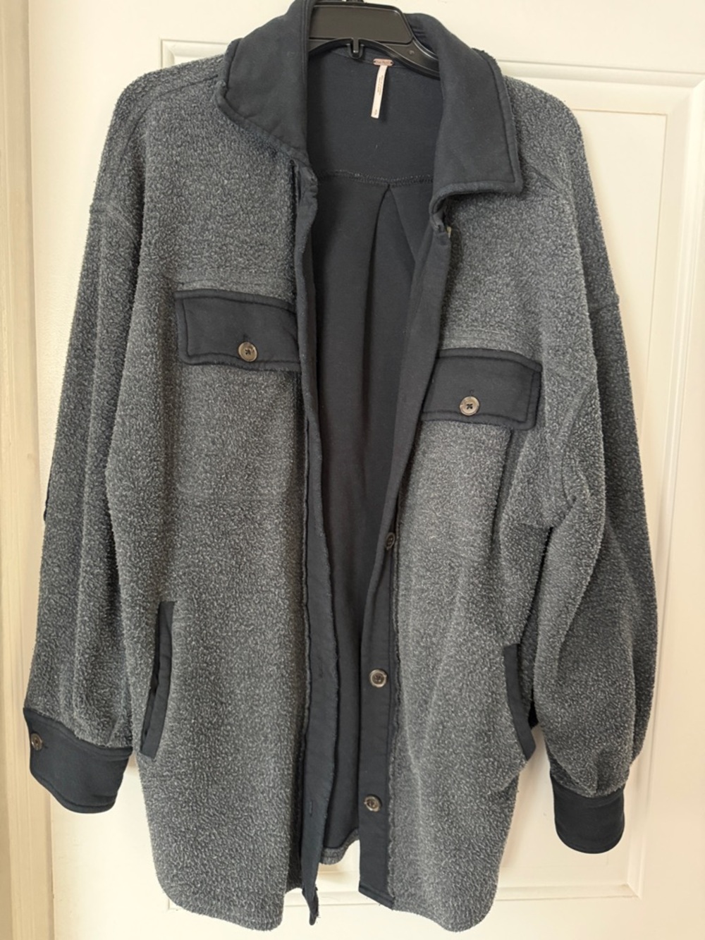 Free People Ruby Jacket in Washed Black